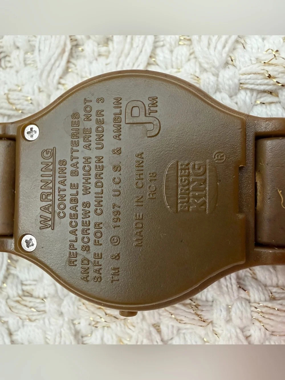1997 Jurassic World Dino Eye Burger King Vintage Cosplay Watch Collectible RARE